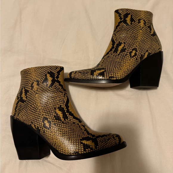 Chloe snakeskin Rylee boots - Picture 1 of 7